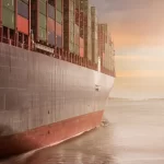 image of a ship in a sea