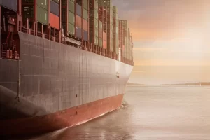 image of a ship in a sea
