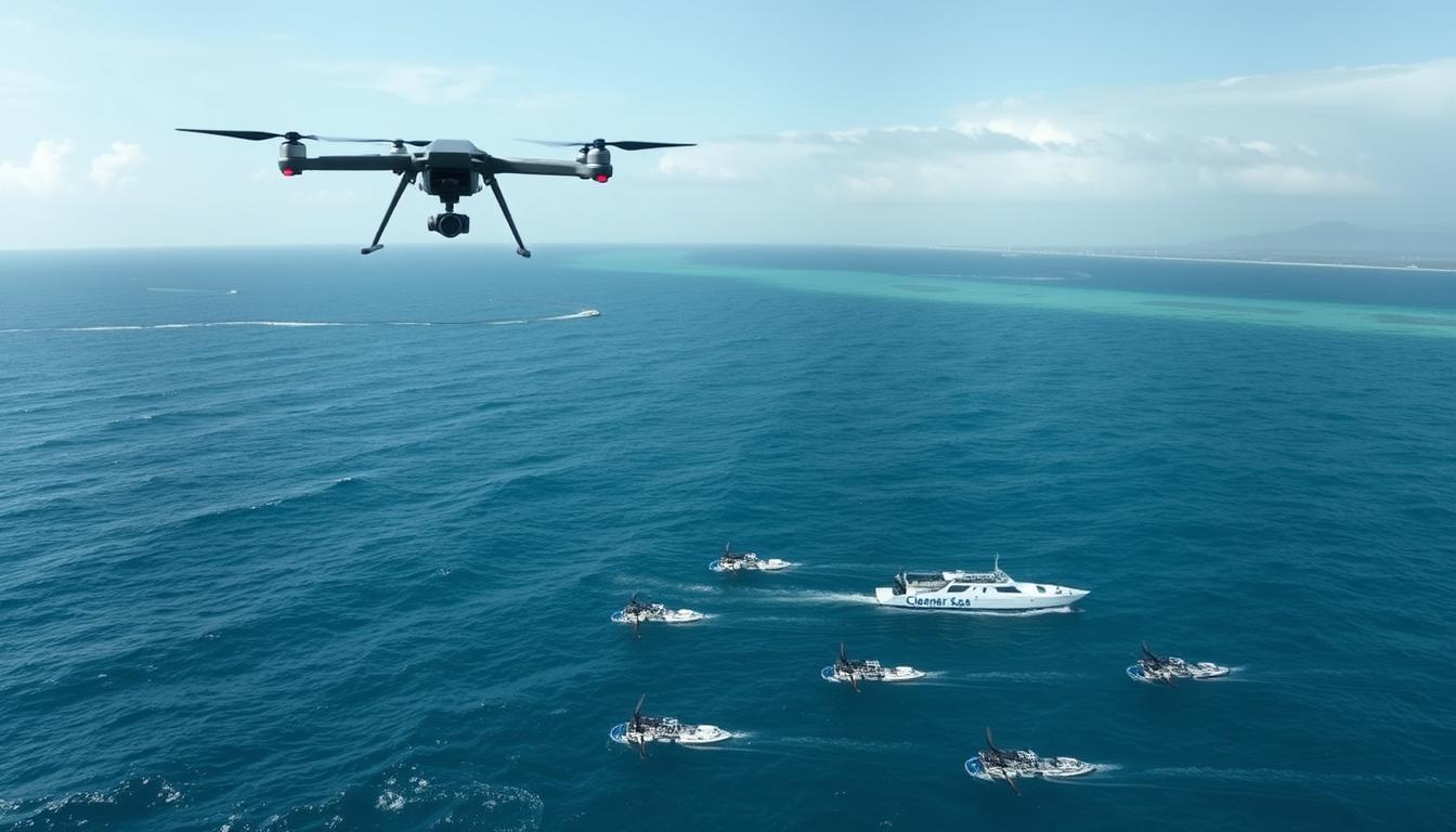 Drones & Robotics at sea monitoring marine ecosystems