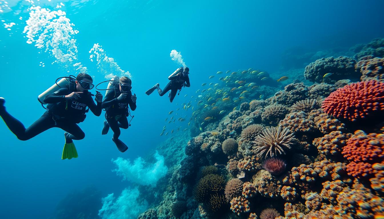 Marine Conservation efforts by divers